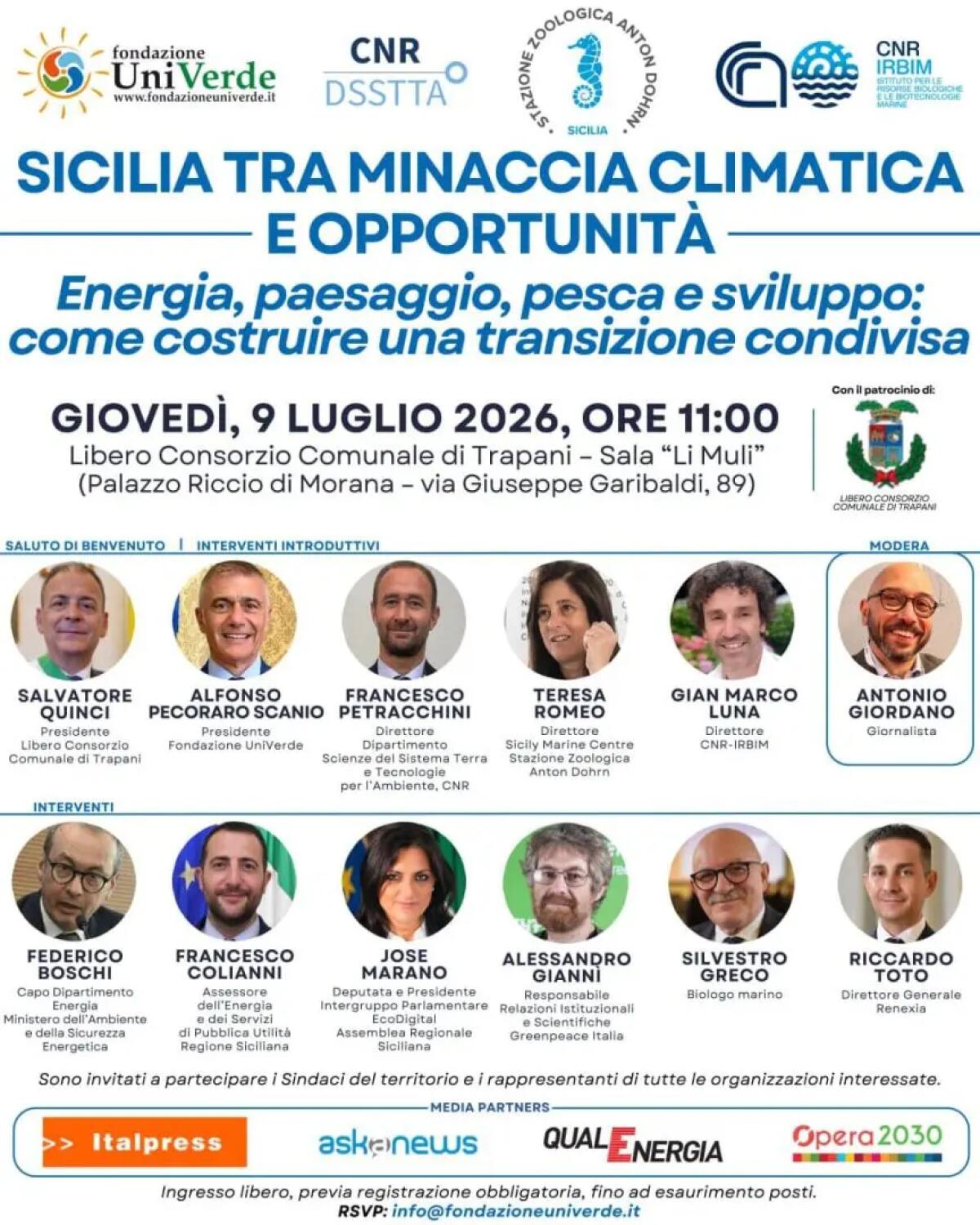 Energia, paesaggio, pesca e sviluppo: a Trapani un convegno sulla Sicilia laboratorio d’eccellenza - 