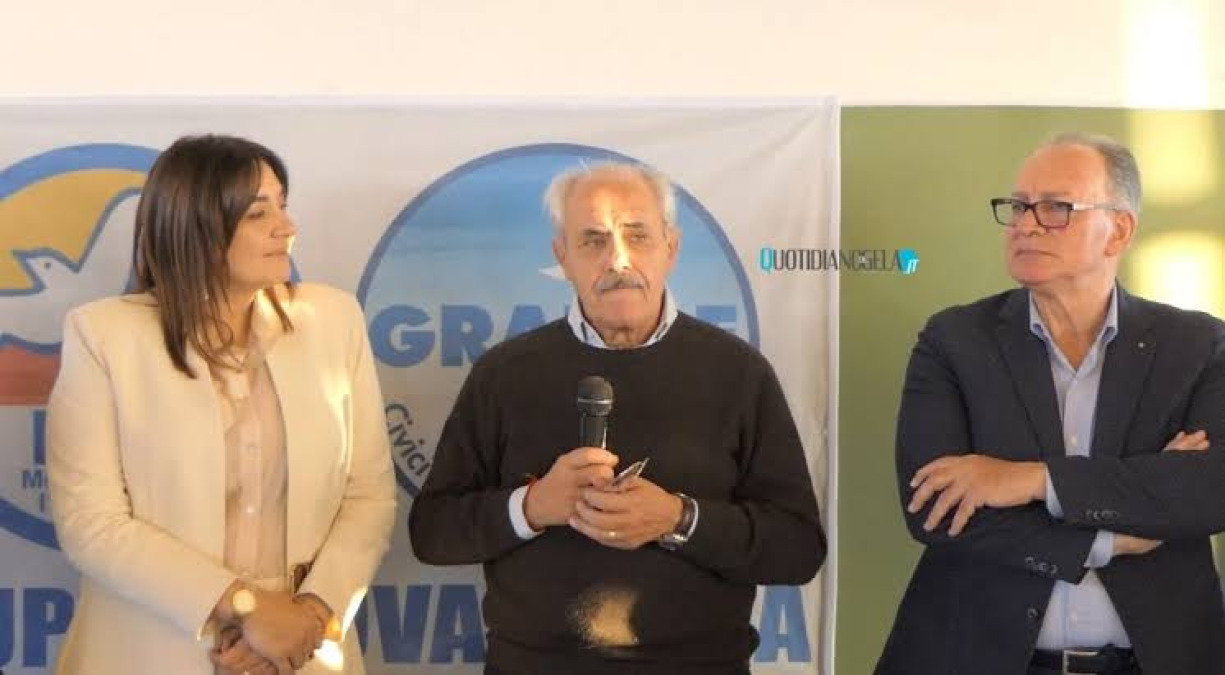 "Problemi con alleati? Non mi risultano", Caci: "Sanità non è solo protesta, verso finanziamento Utin" - Il consigliere Lupo, il leader Mpa Lombardo e il portavoce Caci