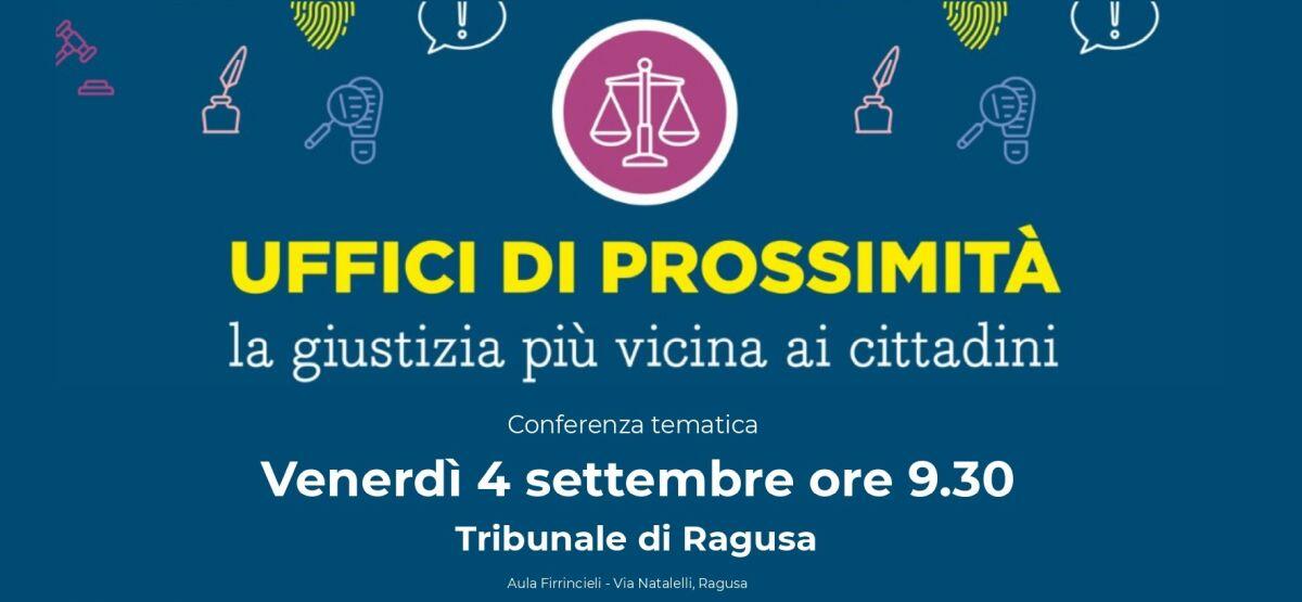 Uffici di Prossimità, parte da Ragusa il ciclo di incontri nei tribunali siciliani - 