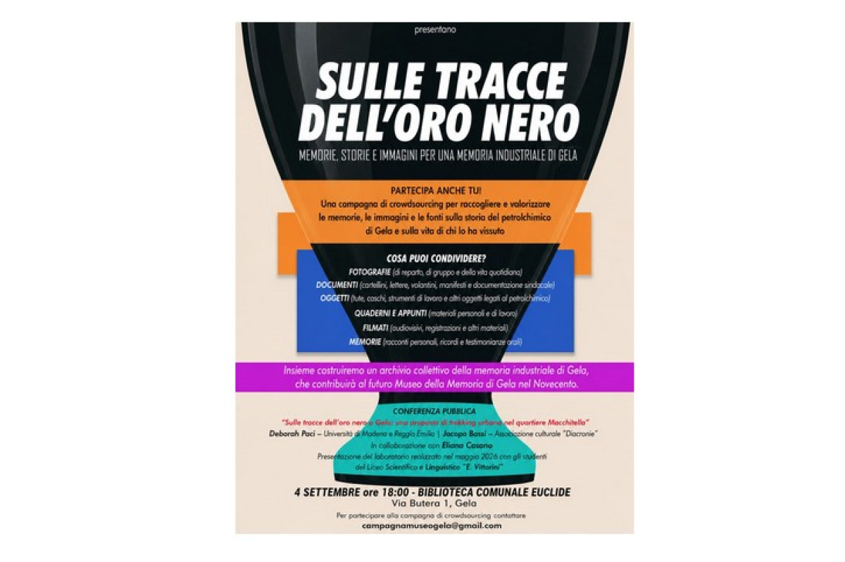 "Sulle tracce dell'oro nero", primi passi per costruire un museo della memoria del '900 - 