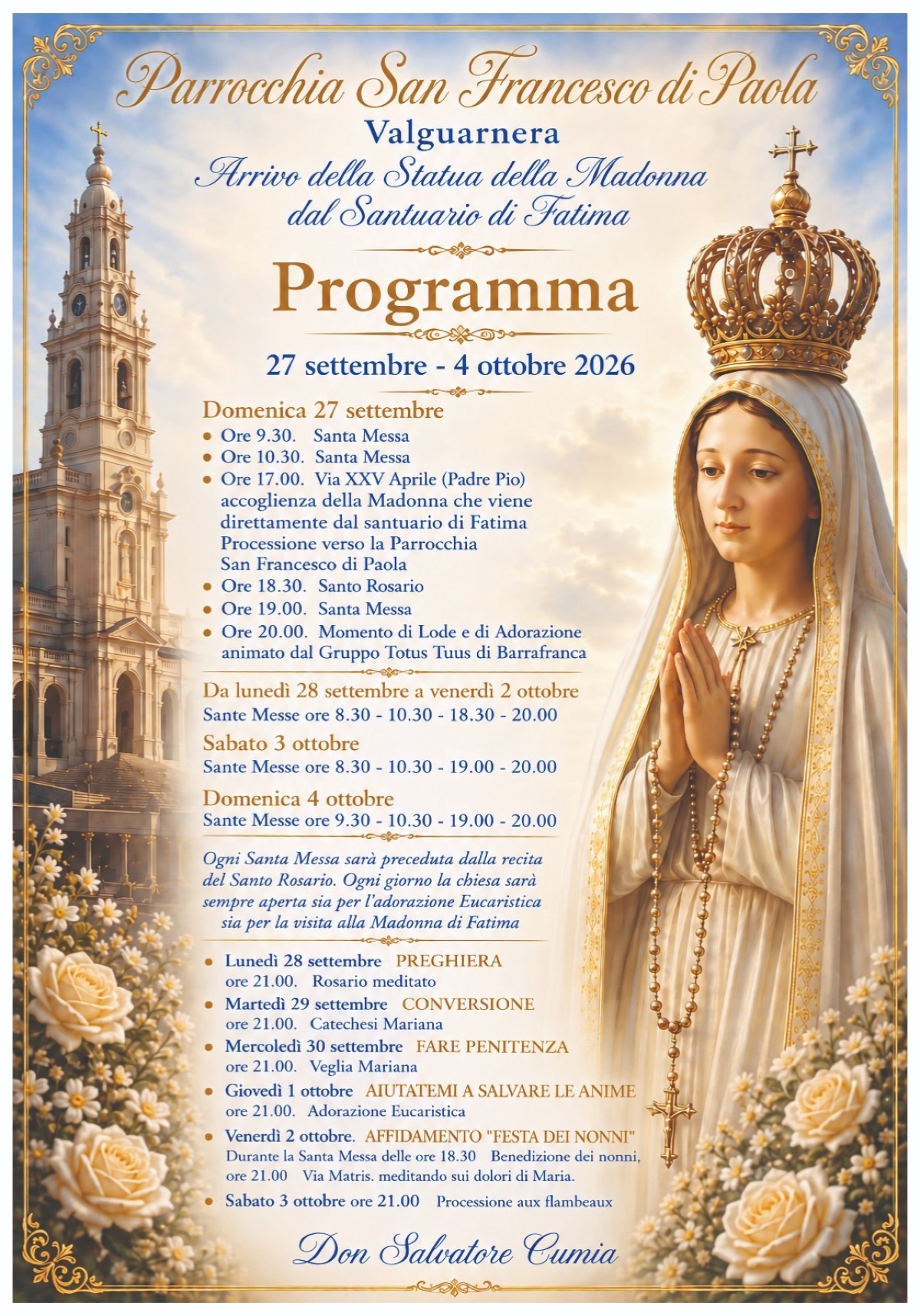 Valguarnera accoglie la Madonna Pellegrina di Fatima - 
