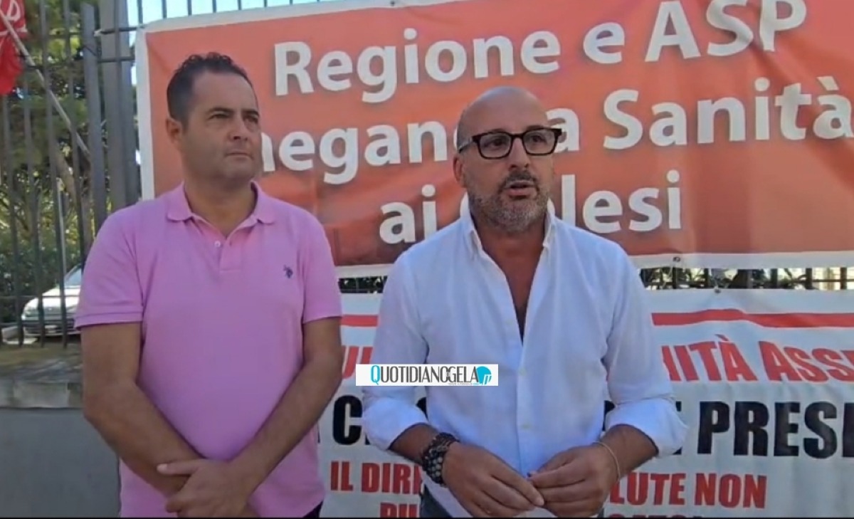 "Mancata visita Caruso offende la città", Cgil e Di Stefano: "Sanità a rischio senza potenziamento" - Il sindaco Terenziano Di Stefano e il segretario Cgil Ignazio Giudice 