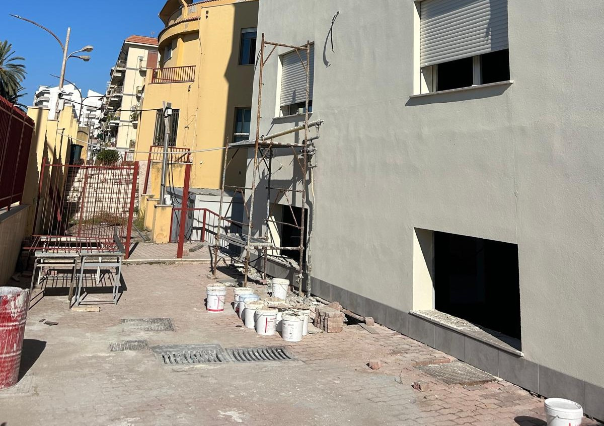 Lavori "Sturzo", sopralluogo Cuvato: "Opere verso la conclusione per una prima consegna" - Il cantiere dello "Sturzo"