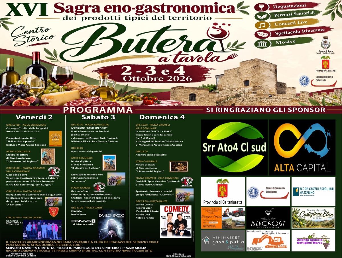 Butera a tavola, un weekend tra sapori e tradizioni - 