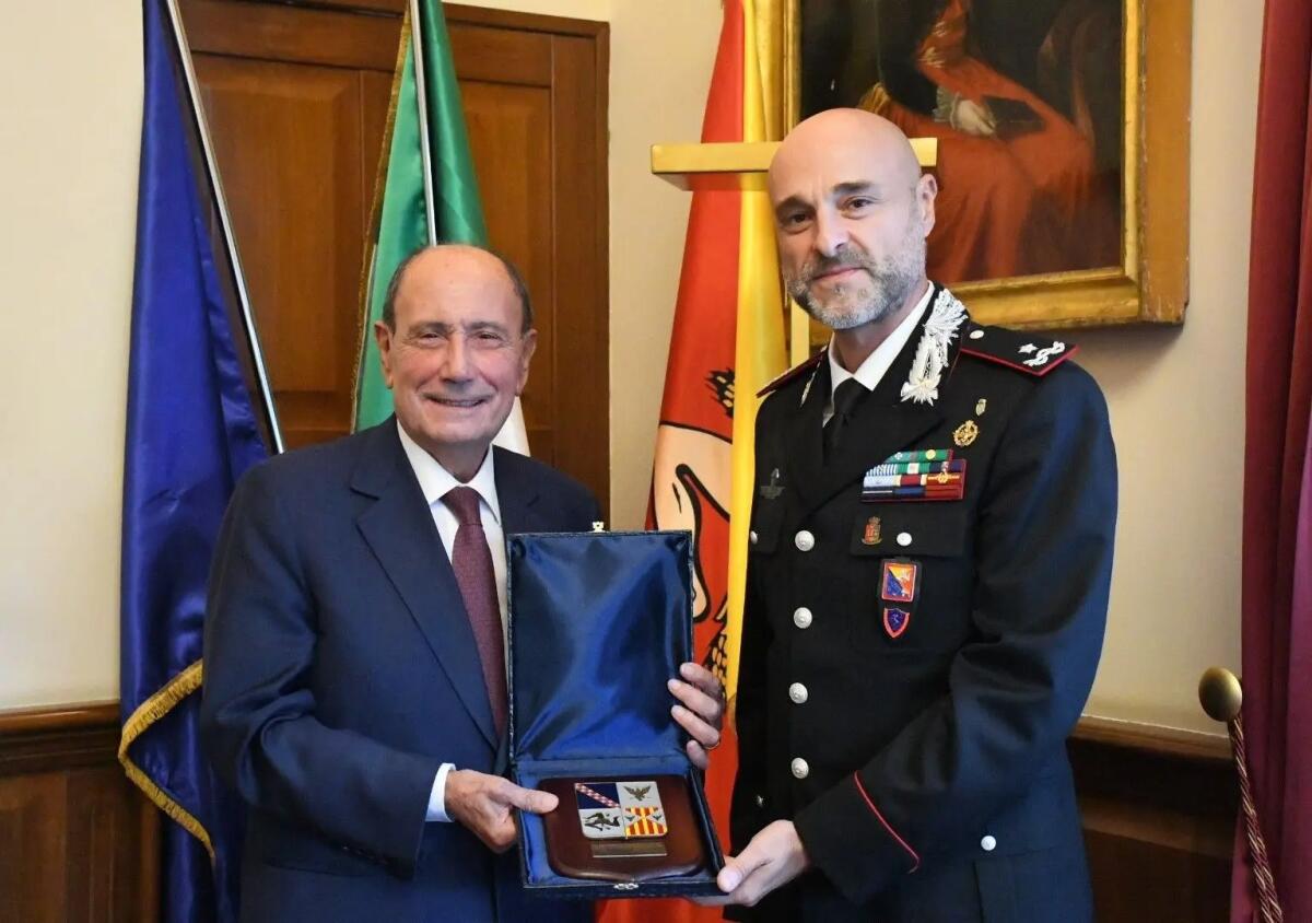 Schifani riceve il nuovo Comandante Provinciale dei Carabinieri di Palermo - 