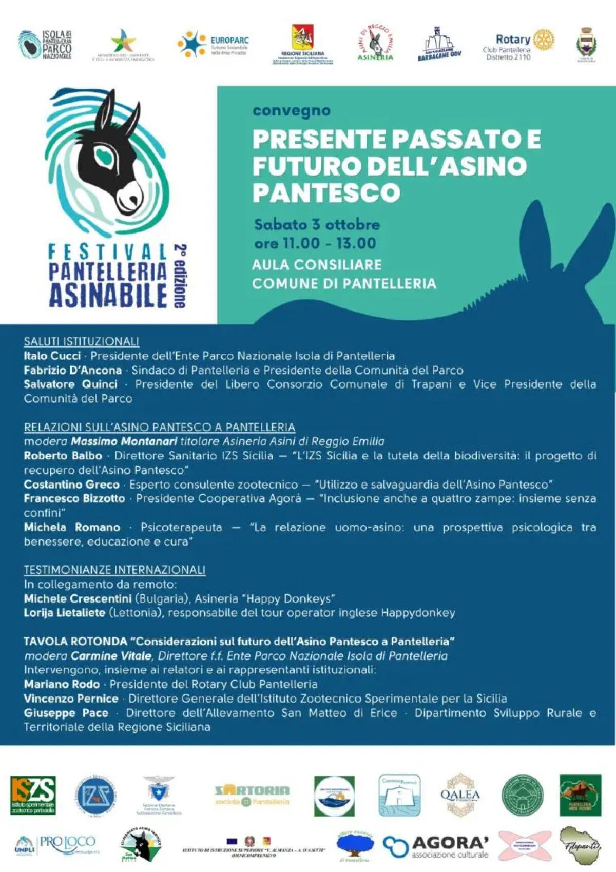 A Pantelleria torna il Festival dell’Asino Pantesco, focus sulla tutela e sulla biodiversità - 