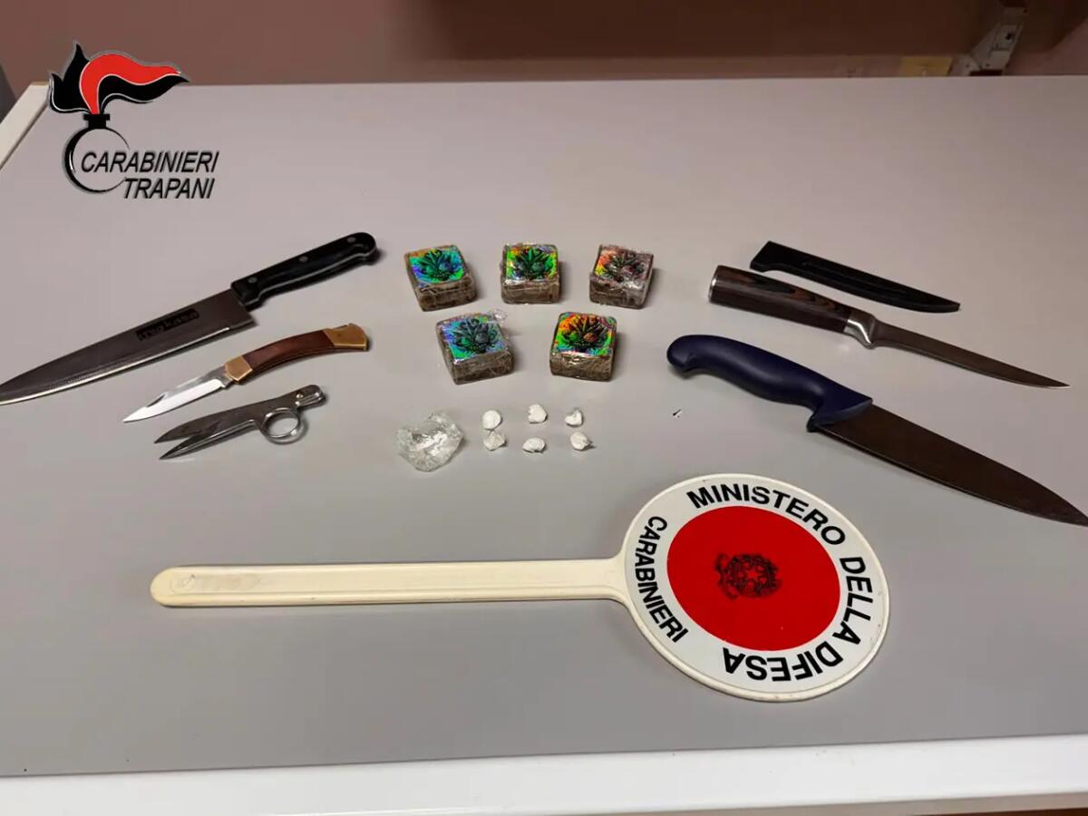 Controlli straordinari dei Carabinieri nel Trapanese, 4 fermi per droga - 