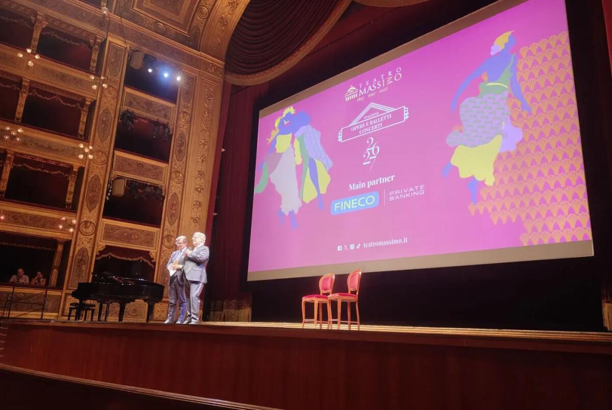 Il Teatro Massimo di Palermo presenta la stagione artistica 2026-27 e annuncia una partnership con Fineco - 