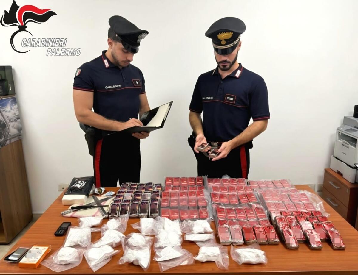Sequestrati 17 kg di droga allo Zen 2 di Palermo, due arresti - 