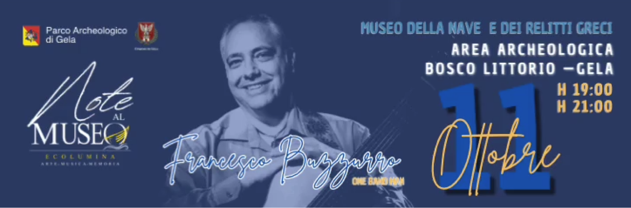 L’11 ottobre Francesco Buzzurro porta al museo della nave il suo “one band man” - 