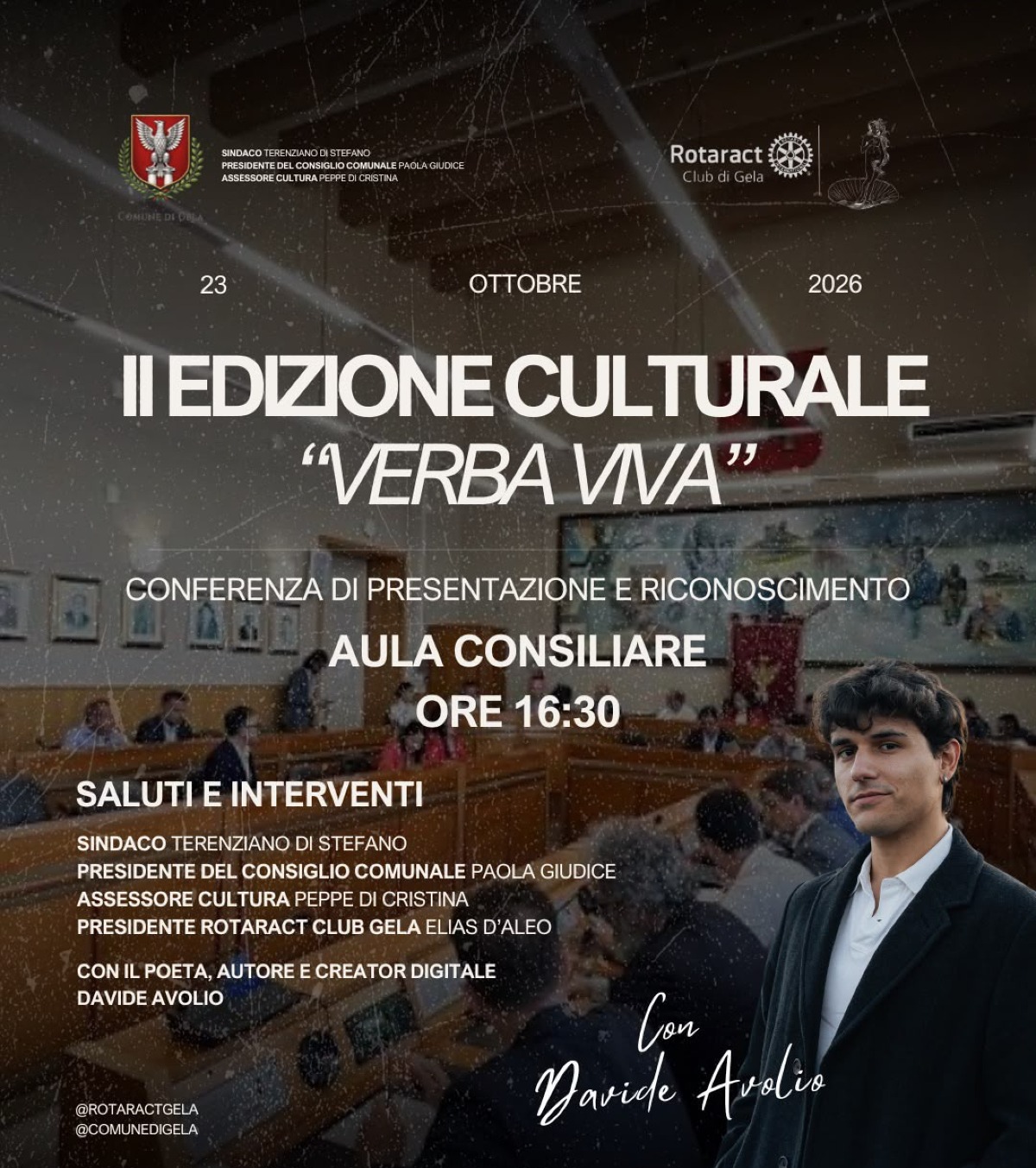 "Verba Viva", parte seconda edizione: ci sarà il poeta e creator Davide Avolio - 