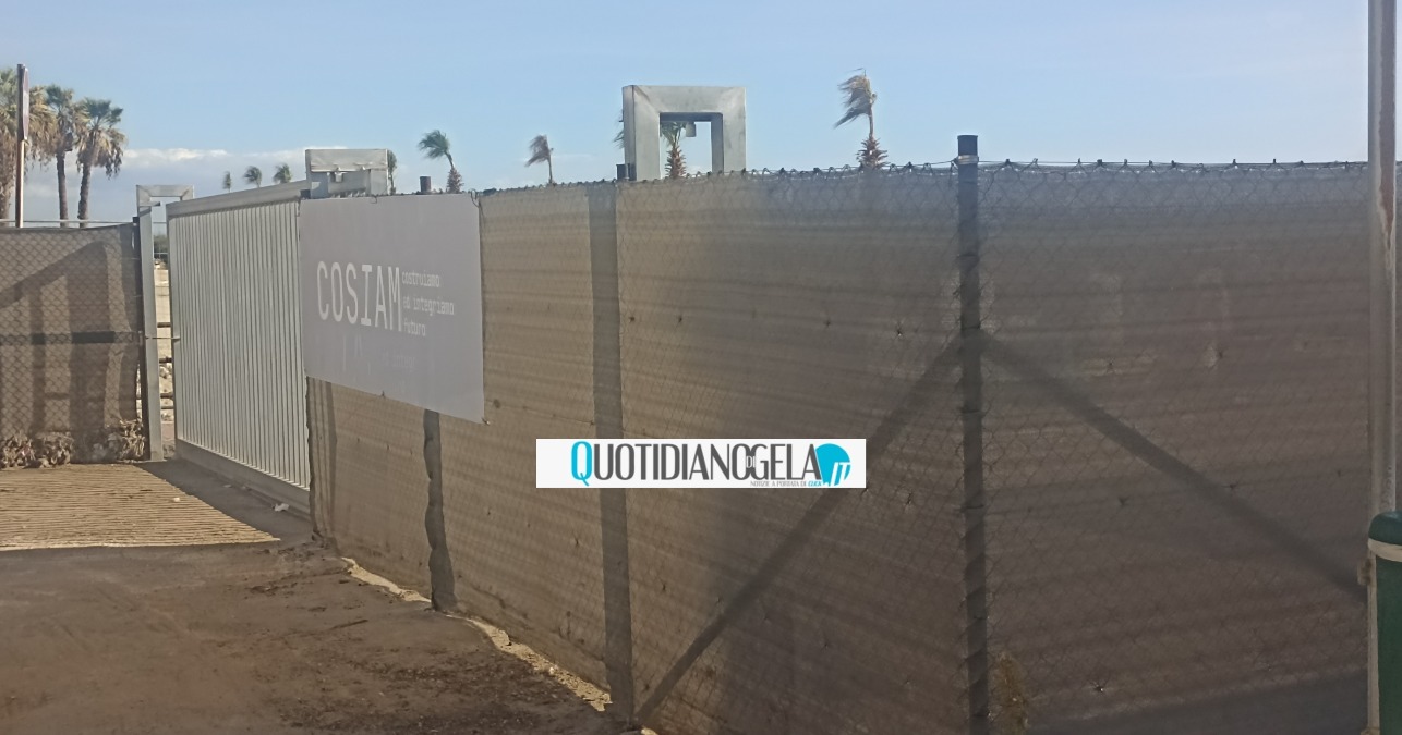 Lungomare, dopo lo stop iniziano a riprendere le attività nel cantiere del secondo tratto  - Il cantiere del secondo tratto del lungomare Federico II di Svevia 