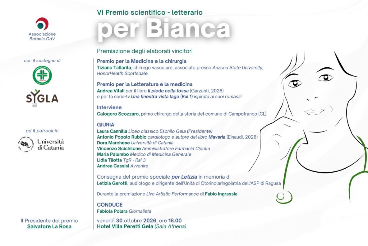 Premio “per Bianca”, venerdì la VI edizione a Gela - 