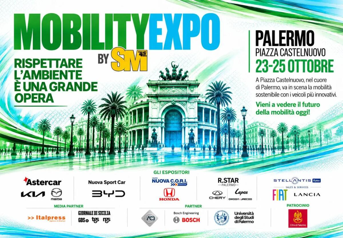 Mobility Expo by SM a Palermo, le auto dei sogni in mostra a Piazza Castelnuovo - 