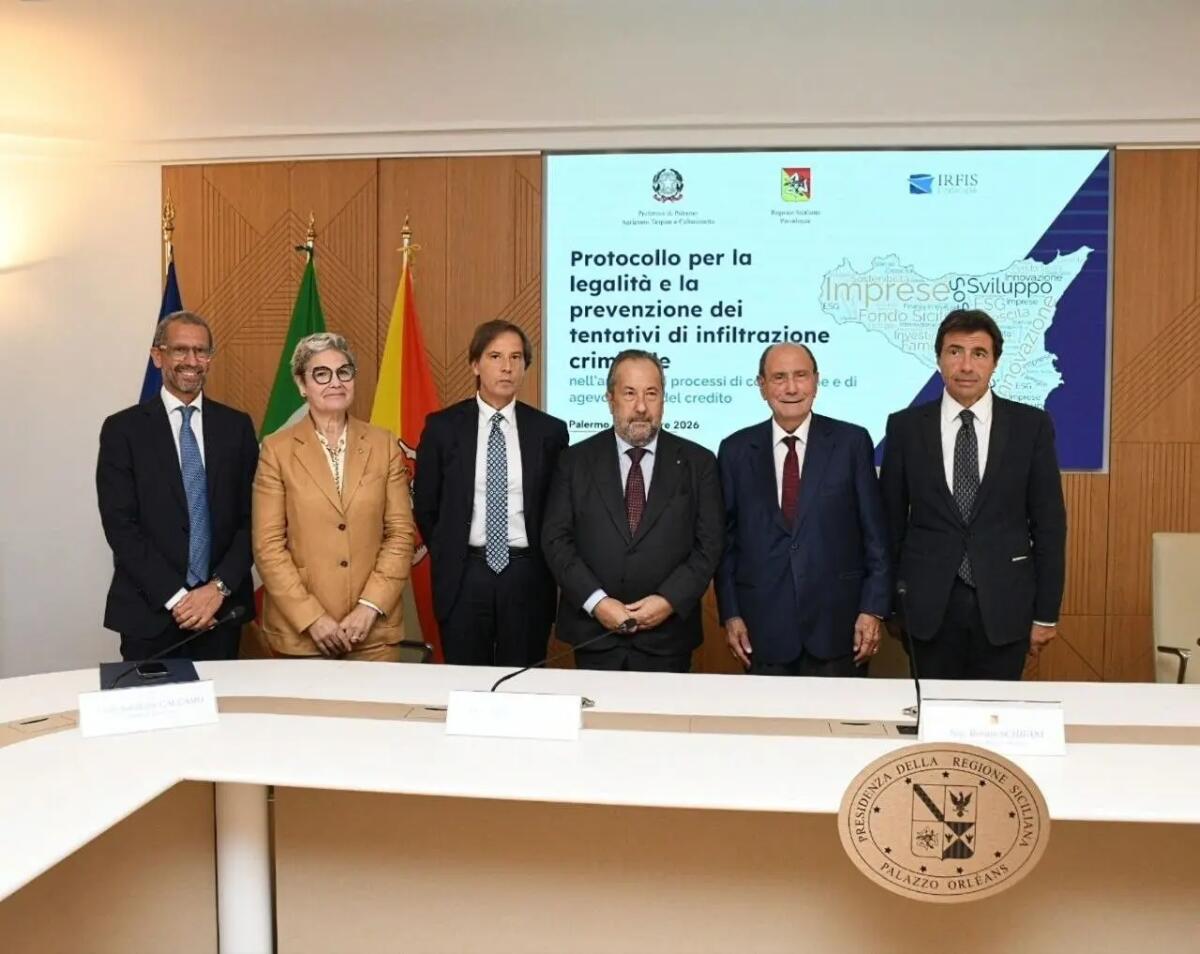 Firmato un protocollo antimafia fra Regione Siciliana, Irfis e le Prefetture - 