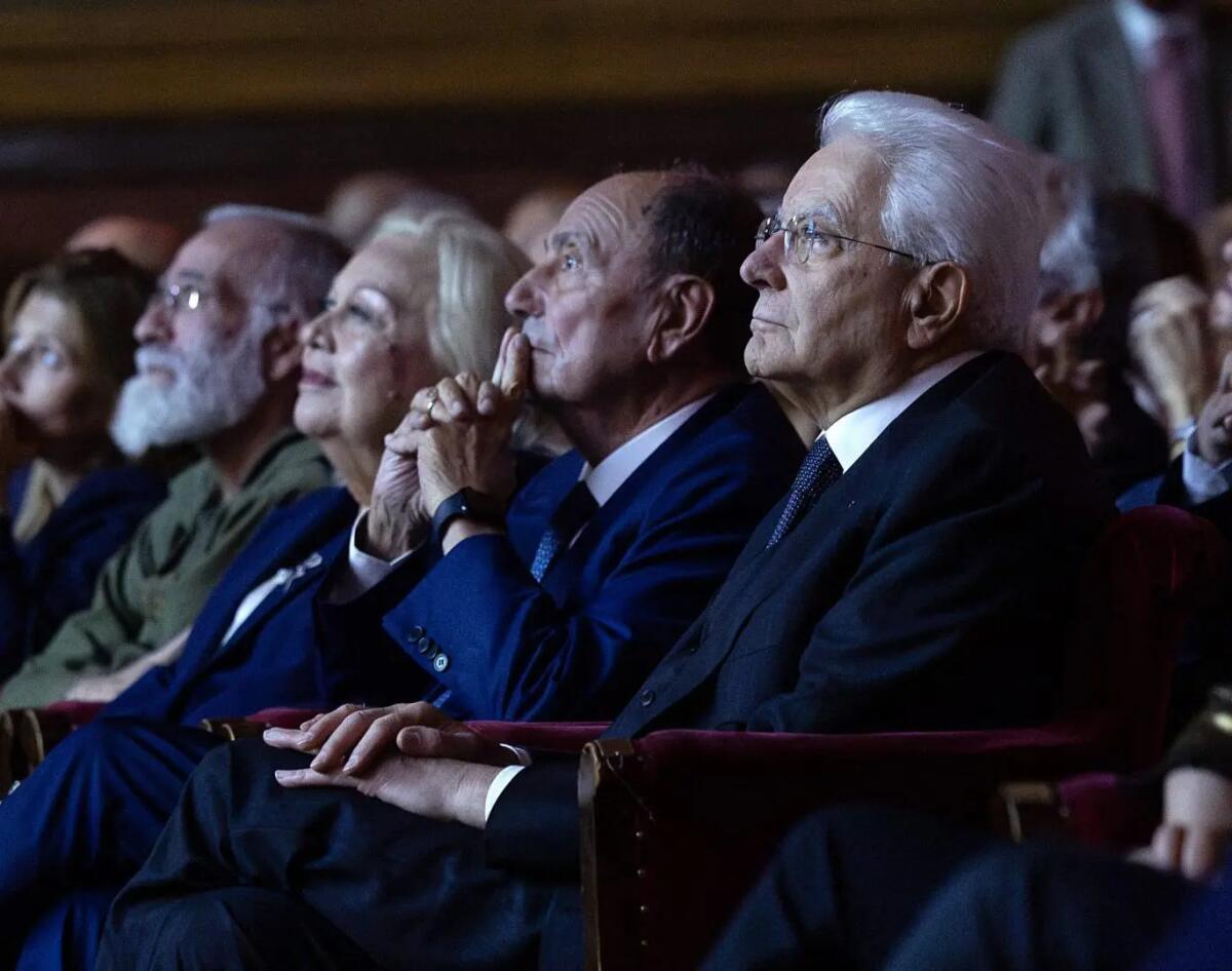 Mattarella al Teatro Massimo di Palermo, assiste alla proiezione in anteprima del film su Biagio Conte / Foto - 