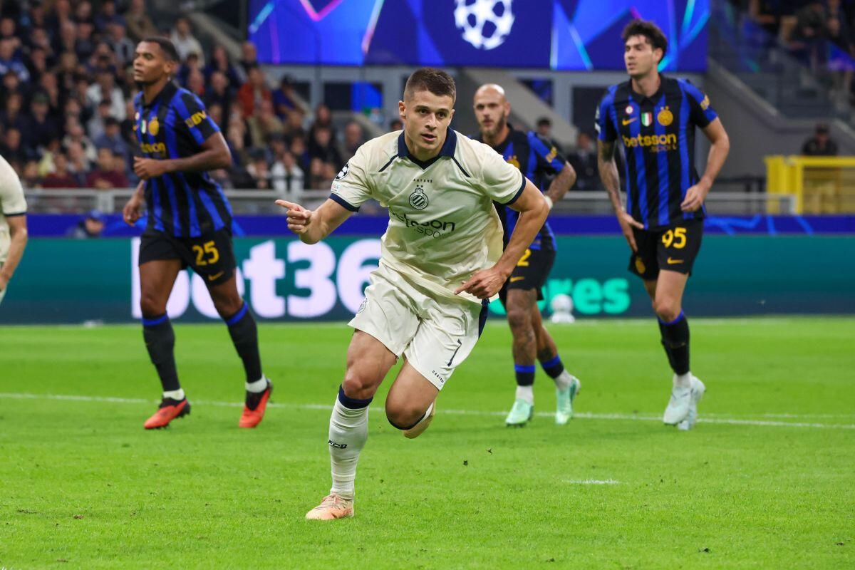 L’Inter stesa a San Siro da Tresoldi e dal Bruges - 