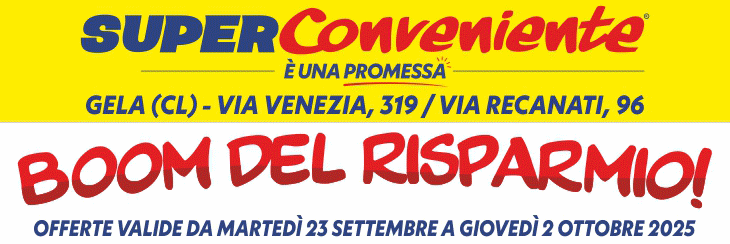 superconveniente valida dal 23/9