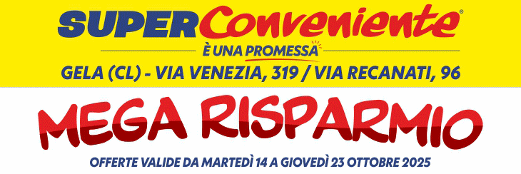 superconveniente valida dal 14/10