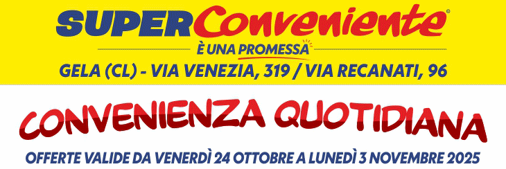 superconveniente valida dal 24/10